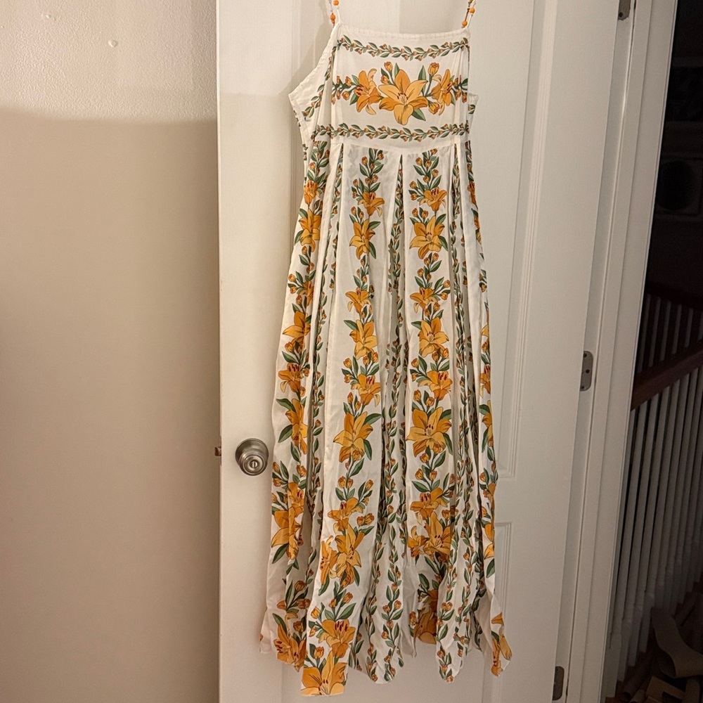 FarmRio - White and Yellow maxi dress - Picture 5 of 7